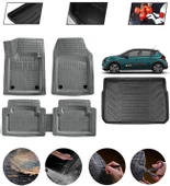 Cıtroen C3 2009-2016 Uyumlu Paspas Araca Özel Bagaj Havuzu MBS Gri thumbnail 1