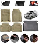 Kangoo 2008-2015 Uyumlu Paspas Araca Özel Bagaj Havuzu MBS Bej thumbnail 1