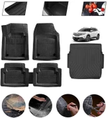 Citroen C5 Aircross Ust Kısım 2017-2025 Uyumlu Paspas Araca Özel Bagaj Havuzu MBS Siyah thumbnail 1