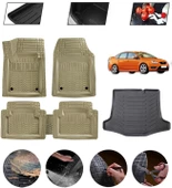 Ford Focus 2 Sedan Uyumlu Paspas Araca Özel Bagaj Havuzu MBS Bej thumbnail 1