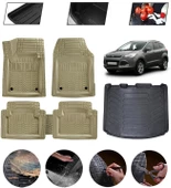 Ford Kuga 2013-2019 Uyumlu Paspas Araca Özel Bagaj Havuzu MBS Bej thumbnail 1