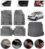 Dacia Lodgy Uyumlu Paspas Araca Özel Bagaj Havuzu MBS Gri thumbnail 1