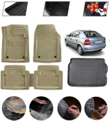 Opel Astra G 1998-2004 Hatchback Uyumlu Paspas Araca Özel Bagaj Havuzu MBS Bej thumbnail 1