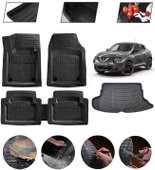 Nissan Juke 2010-2015 Uyumlu Paspas Araca Özel Bagaj Havuzu MBS Siyah thumbnail 1