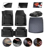 Audi A7 2018-2025 Uyumlu Paspas Araca Özel Bagaj Havuzu MBS Siyah thumbnail 1