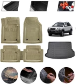 Hyundai Tucson 2005-2010 Uyumlu Paspas Araca Özel Bagaj Havuzu MBS Bej thumbnail 1