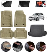 Kia Ceed 2006-2012 Hatchback Uyumlu Paspas Araca Özel Bagaj Havuzu MBS Bej thumbnail 1