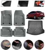 Ford Focus 4 Sedan Uyumlu Paspas Araca Özel Bagaj Havuzu MBS Gri thumbnail 1