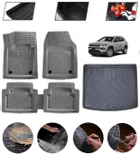 Jeep Compass 2017-2025 Uyumlu Paspas Araca Özel Bagaj Havuzu MBS Gri thumbnail 1