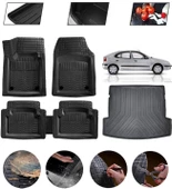 Renault Megane 1 1995-2002 Uyumlu Paspas Araca Özel Bagaj Havuzu MBS Siyah thumbnail 1