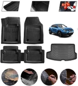 Nissan Juke 2016-2020 Üst  Uyumlu Paspas Araca Özel Bagaj Havuzu MBS Siyah thumbnail 1