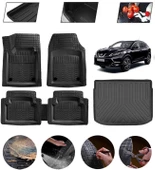 Nissan Qashqai 2022-2026 Ust Uyumlu Paspas Araca Özel Bagaj Havuzu MBS Siyah - 1