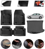 Mazda 3 2009-2013 Uyumlu Paspas Araca Özel Bagaj Havuzu MBS Siyah thumbnail 1