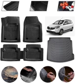 Dacia Lodgy Uyumlu Paspas Araca Özel Bagaj Havuzu MBS Siyah thumbnail 1