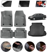 Toyota Corolla 2007-2013 Uyumlu Paspas Araca Özel Bagaj Havuzu MBS Gri thumbnail 1