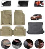 Ford Fiesta 2002-2008 Uyumlu Paspas Araca Özel Bagaj Havuzu MBS Bej thumbnail 1