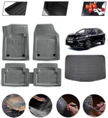 Nissan Qashqai 2013-2021 Visia Uyumlu Paspas Araca Özel Bagaj Havuzu MBS Gri thumbnail 1