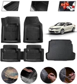 Renault Fluence Uyumlu Paspas Araca Özel Bagaj Havuzu MBS Siyah thumbnail 1