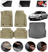 Renault Laguna 3 2007-2015 Uyumlu Paspas Araca Özel Bagaj Havuzu MBS Bej thumbnail 1