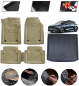 Ford Focus 5 Station Wagon Ust Uyumlu Paspas Araca Özel Bagaj Havuzu MBS Bej thumbnail 1
