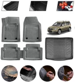 Skoda Yeti 2009-2018 Uyumlu Paspas Araca Özel Bagaj Havuzu MBS Gri thumbnail 1