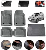 Kangoo 2008-2015 Uyumlu Paspas Araca Özel Bagaj Havuzu MBS Gri thumbnail 1