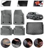 Kia Stonic 2018-2021 Uyumlu Paspas Araca Özel Bagaj Havuzu MBS Gri thumbnail 1