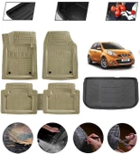 Nissan Micra 2016-2019 Uyumlu Paspas Araca Özel Bagaj Havuzu MBS Bej thumbnail 1