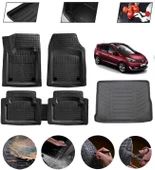 Renault Scenic 3 2009-2015 Uyumlu Paspas Araca Özel Bagaj Havuzu MBS Siyah thumbnail 1