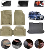 Fiat Doblo 1 2000-2009 Uyumlu Paspas Araca Özel Bagaj Havuzu MBS Bej thumbnail 1