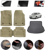 Hyundai Elantra 2011-2015 Uyumlu Paspas Araca Özel Bagaj Havuzu MBS Bej thumbnail 1