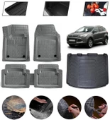 Ford Kuga 2013-2019 Uyumlu Paspas Araca Özel Bagaj Havuzu MBS Gri thumbnail 1