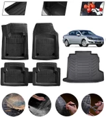 Opel Astra H 2004-2010 Sedan Uyumlu Paspas Araca Özel Bagaj Havuzu MBS Siyah thumbnail 1