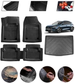 Ford Focus 5 Station Wagon Alt Uyumlu Paspas Araca Özel Bagaj Havuzu MBS Siyah thumbnail 1