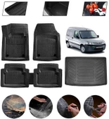 Peugeot Partner 2008-2018 Uyumlu Paspas Araca Özel Bagaj Havuzu MBS Siyah thumbnail 1