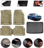 Nissan Juke 2016-2020  Alt Uyumlu Paspas Araca Özel Bagaj Havuzu MBS Bej thumbnail 1