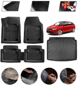 Skoda Rapid Spaceback 2012 Sonrası Uyumlu Paspas Araca Özel Bagaj Havuzu MBS Siyah thumbnail 1