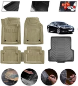 Opel Insignia 2017-2025 Uyumlu Paspas Araca Özel Bagaj Havuzu MBS Bej thumbnail 1