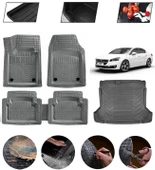 Peugeot 508 Access Uyumlu Paspas Araca Özel Bagaj Havuzu MBS Gri thumbnail 1