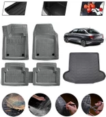 Fiat Egea Uyumlu Paspas Araca Özel Bagaj Havuzu MBS Gri thumbnail 1