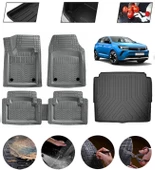 Opel Grandland 2017-2025 Alt Uyumlu Paspas Araca Özel Bagaj Havuzu MBS Gri thumbnail 1