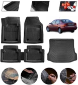 Ford Focus 1 Hatchback  Uyumlu Paspas Araca Özel Bagaj Havuzu MBS Siyah thumbnail 1