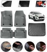 Ford Puma 2019-2025 Ust Uyumlu Paspas Araca Özel Bagaj Havuzu MBS Gri thumbnail 1