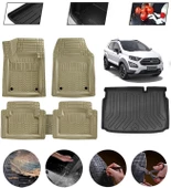 Ford Ecosport Uyumlu Paspas Araca Özel Bagaj Havuzu MBS Bej thumbnail 1