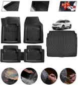 Citroen C5 Aircross Alt Kısım 2017-2025 Uyumlu Paspas Araca Özel Bagaj Havuzu MBS Siyah thumbnail 1