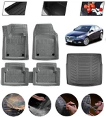 Opel Insignia 2008-2016 Sport Tourer Uyumlu Paspas Araca Özel Bagaj Havuzu MBS Gri thumbnail 1