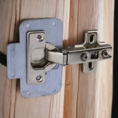 Mobilya Dolap Kapak Metal Tamir Saç Hanaks Mobilya Dolap Kapak Menteşesi Düz Tas Menteşe Set 4'lü thumbnail 8