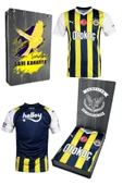 Fenerbahçe Orijinal 23/24 Çocuk Forma FB Kanarya Baskılı Hediyelik Ahşap Kutulu - 1