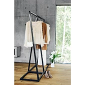 Açık Kıyafet Dolabı Metal Eşek Askılık Tasarım Açık Gardırop - 2