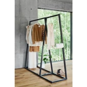 Açık Kıyafet Dolabı Metal Eşek Askılık Tasarım Açık Gardırop - 1